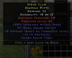 Rare Gloves +20% IAS/3% ml/11 Dex/Pr 22%