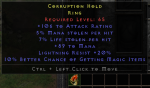 Rare Ring +106 Ar/5% ml/7% ll/89 Mana/Lr 20%