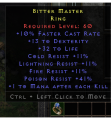 D2r non Ladder Rare Ring +10% Fcr/13 Dex/32 Life/Cr 11%/Fr 11%/Lr 11%/Pr 41%/1 EK
