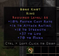 Rare Ring +10% FCR/18 Str/37 Life/70 Mana