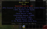 D2r Non Ladder Rare Ring +10% FCR/34 Life/Cr 10%/Lr 40%/Fr 10%/Pr 10%/1 Mana EK