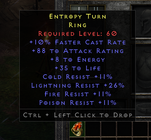 D2r Ladder Rare Ring +10% Fcr/88 AR/35 Life/Cr 11%/Lr 26%/Fr 11%/Pr 11%
